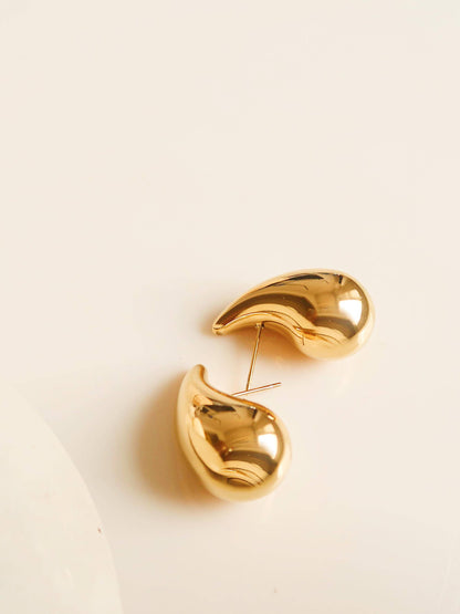 Colette Gold Large Huggie Droplet Earring