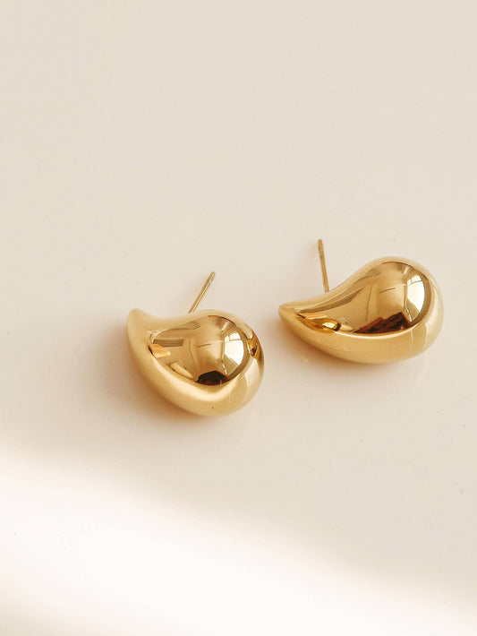 Colette Gold Large Huggie Droplet Earring