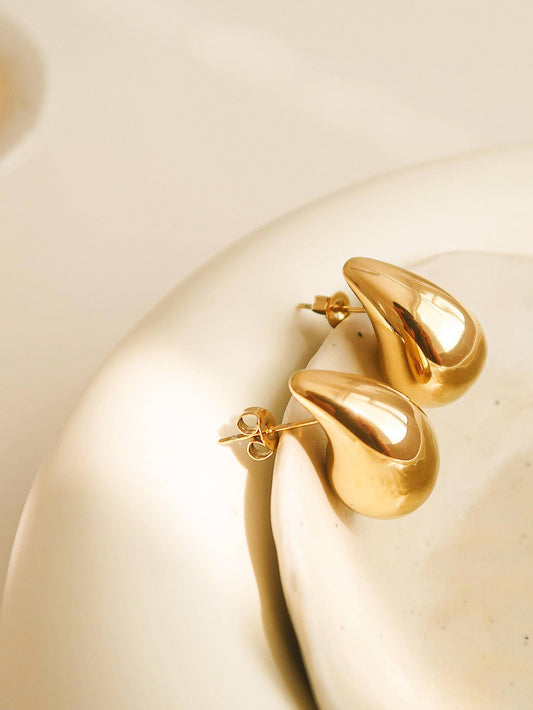 Colette Gold Large Huggie Droplet Earring